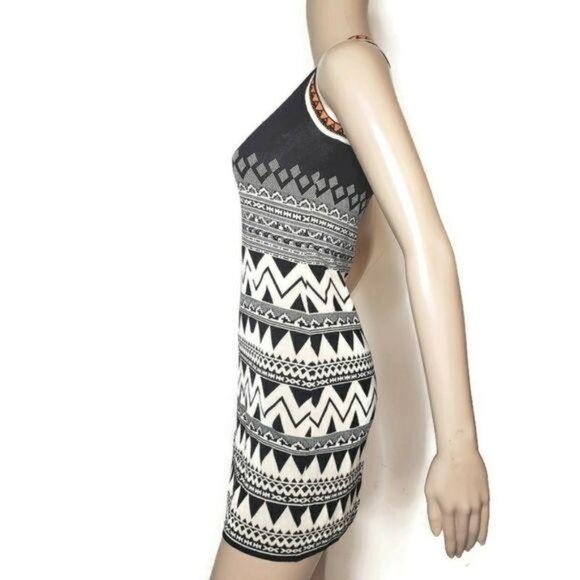 Carmen Marc Valvo Geometric Print Sleeveless Dress size S - Picture 10 of 12